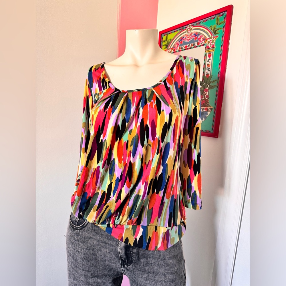 Long Sleeve Y2K Colorful Women's Top